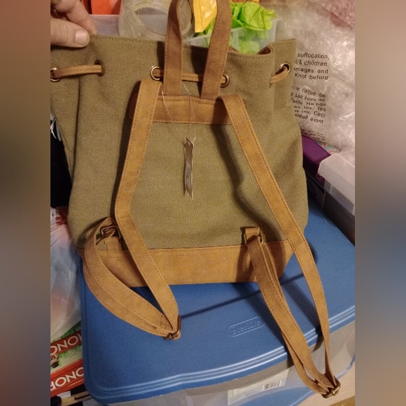 NWT TRUE CRAFT CANVAS AND LEATHER BAG - Picture 5 of 7